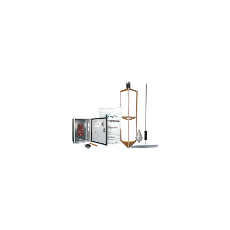 Kit de Pararrayo con Punta Total Ground 300m | Precio México - Envío Inmediato | LM Soluciones