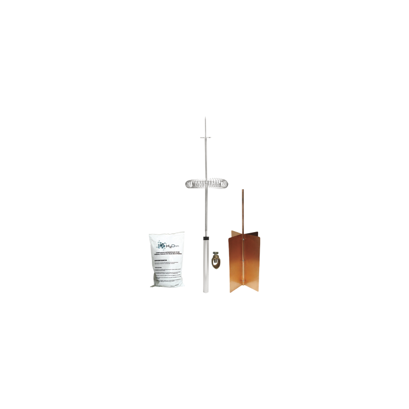 Kit Básico Pararrayos Total Ground con Punta Dipolo | Precio México - Envío Inmediato | LM Soluciones