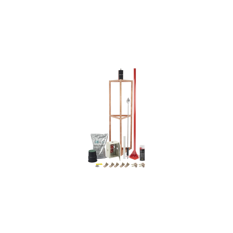 Kit Pararrayo TOTAL GROUND 300m Accesorios Protección | Precio México - Envío Inmediato | LM Soluciones
