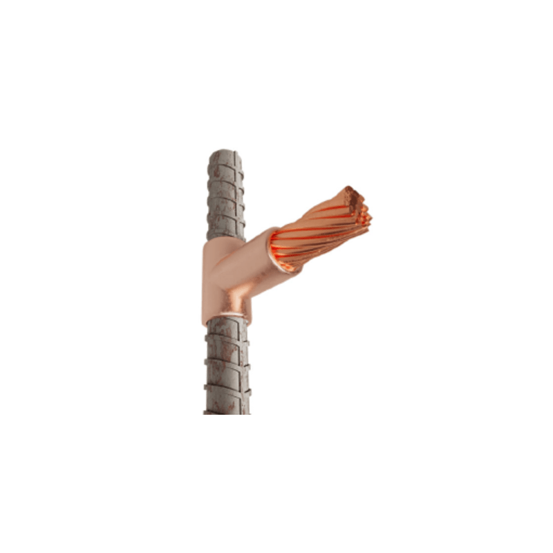 Molde Soldadura Exotérmica Cable 4/0 a Varilla 1/2 Vertical