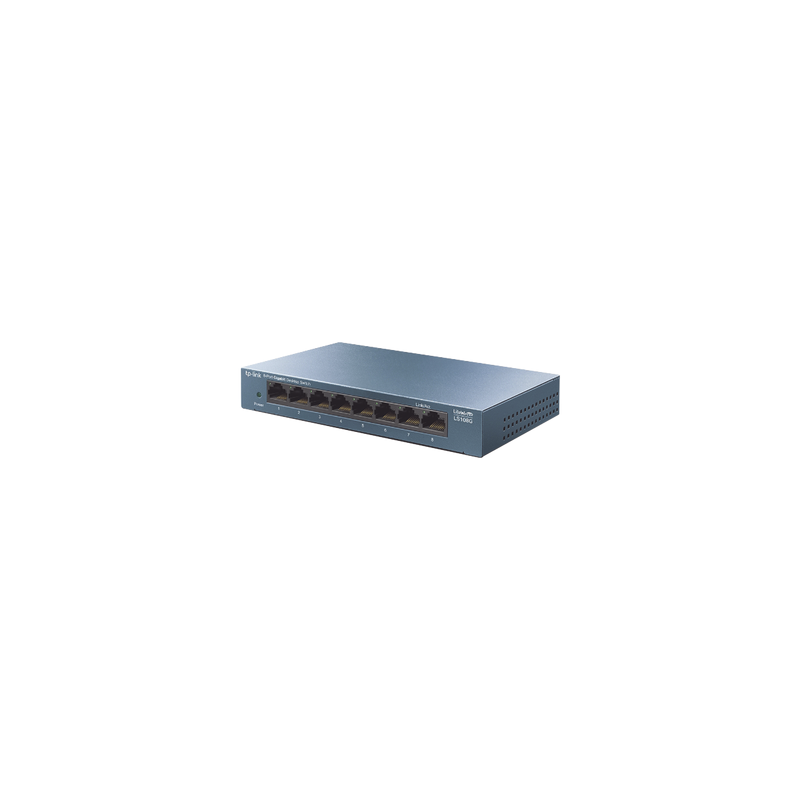 Switch Gigabit 8 Puertos TP-Link Carcasa Metálica LS108G | Precio México - Envío Inmediato | LM Soluciones
