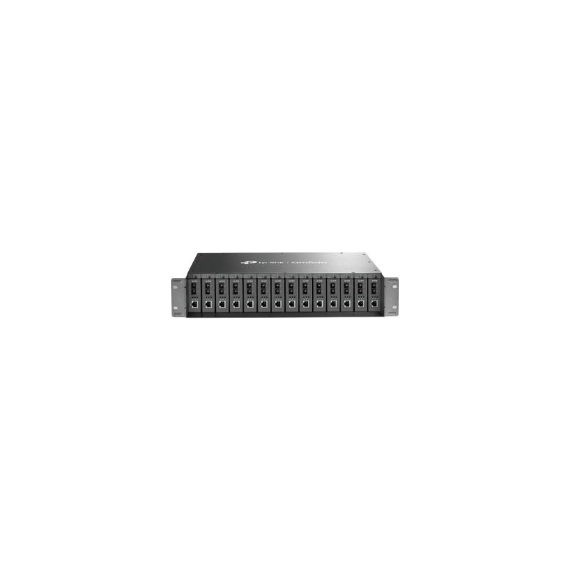 Chasis Rack 14 Bahías TP-Link para Convertidores Fibra Optic | Precio México - Envío Inmediato | LM Soluciones