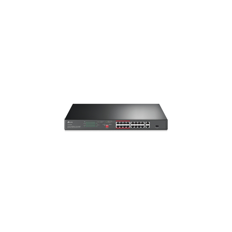 Switch PoE+ TP-LINK 16 puertos 10/100 + 2 Gigabit + SFP, 150 | Precio México - Envío Inmediato | LM Soluciones