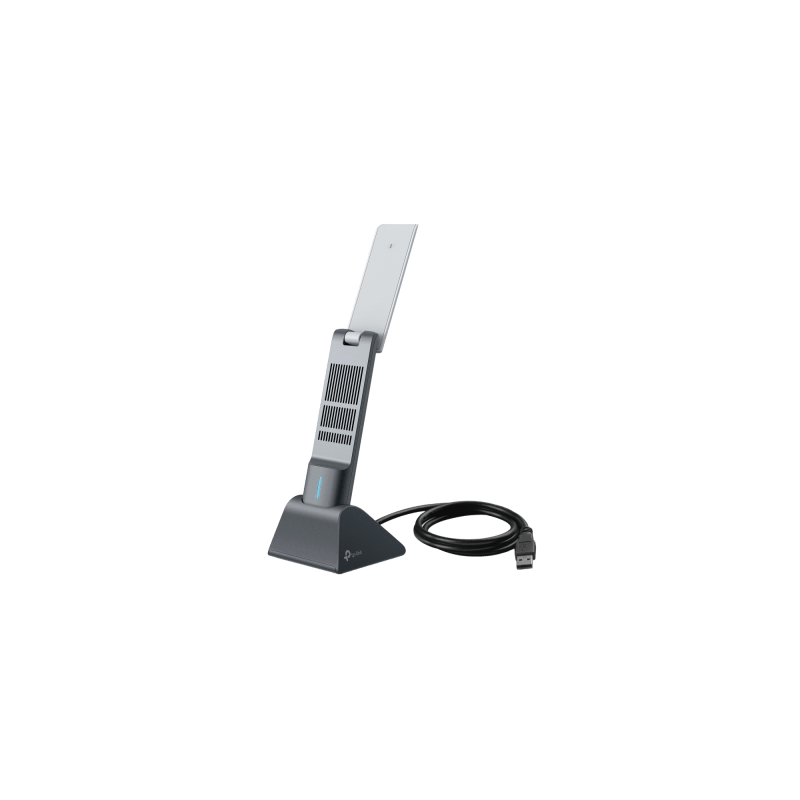 Adaptador USB Wireless Wi-Fi 6 / AX3000 (2402 Mbps + 574 Mbps) / Antenas de Alta Ganancia / USB 3.0 / Baja Latencia Gaming / WPA3 / Cuna Desmontable con Cable 1.2 m (3.9 ft)