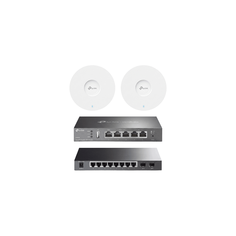 Kit Iniciación Redes OMADA TP-LINK Router Switch AP | Precio México - Envío Inmediato | LM Soluciones