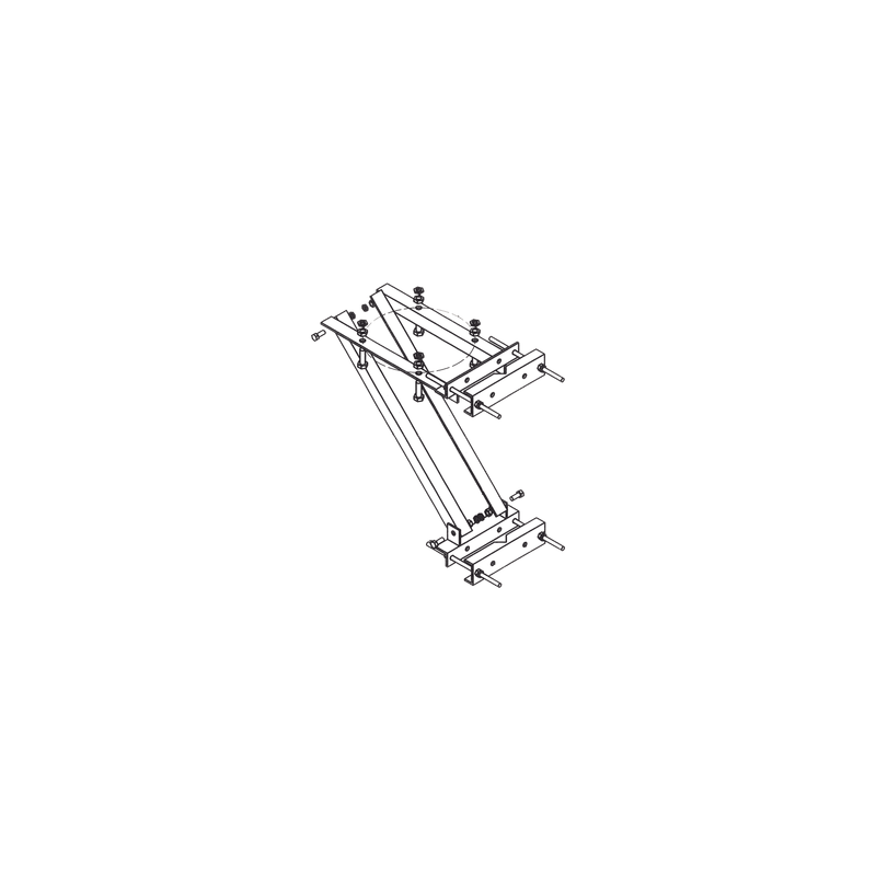 Soporte Lateral Universal para Balizas / Ajuste de Patas 7/8" a 10-3/8" / Material Galvanizado en Caliente / Compatible Balizas L-864 y L-865 / Círculo de Pernos 13-1/4" / ASTM A325