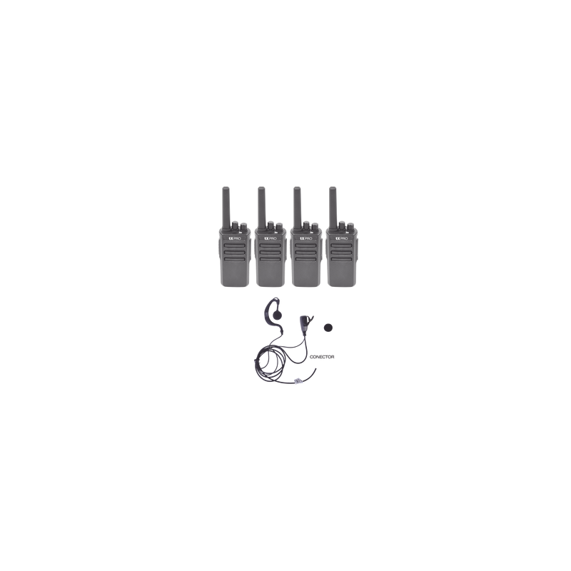 Kit de 4 Radios TX600 con Accesorios TXPRO | Precio México - Envío Inmediato | LM Soluciones
