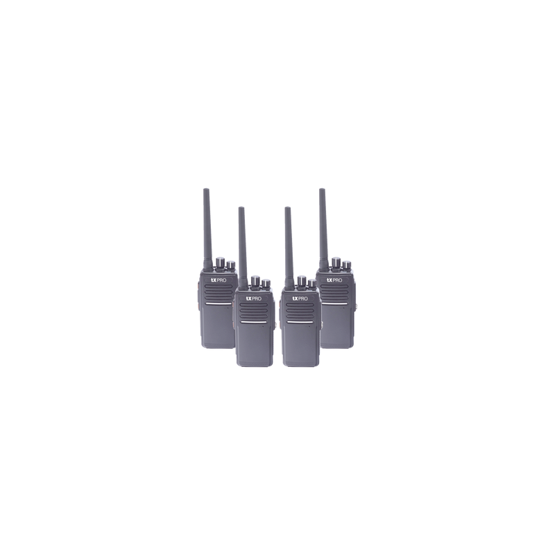 KIT de cuatro radios TX680AV y dos cargadores adicionales TX | Precio México - Envío Inmediato | LM Soluciones