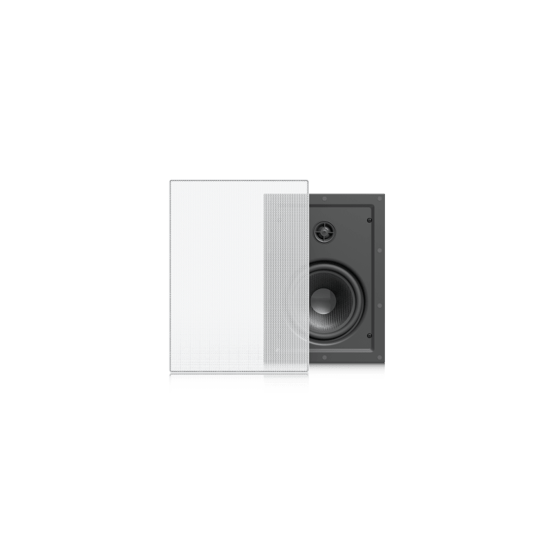 UniFi In-Wall Speaker Altavoz Empotrable de Pared / Woofer 6.5" 130W / Tweeter 1" Pivote ±15° / 8 Ohms / Cobertura Simétrica Axial de 90° / NDAA Compliant