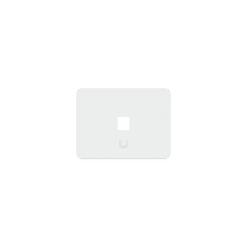 Placa de Pared Horizontal Keystone 1 Puerto Ubiquiti (4 Piez