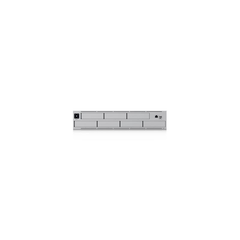 UNAS Pro Servidor de Almacenamiento en Red de 2U Rack con (7) Bahías para HDD/SSD de 2.5/3.5" con 1 Puerto 10GbE  y 1 Puerto SFP+ 10G