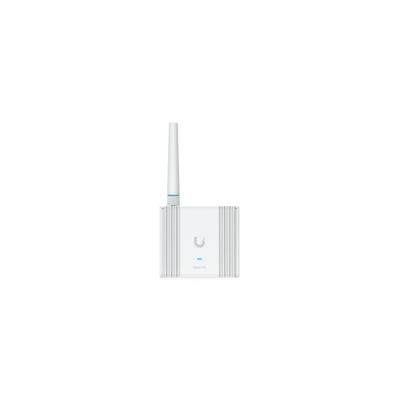 Gateway SuperLink Inalámbrico de Largo Alcance y Baja Latencia para Sensores UniFi Protect con Alcance de hasta 2 km, Alimentación PoE/USB-C y Montaje en Pared o Riel DIN