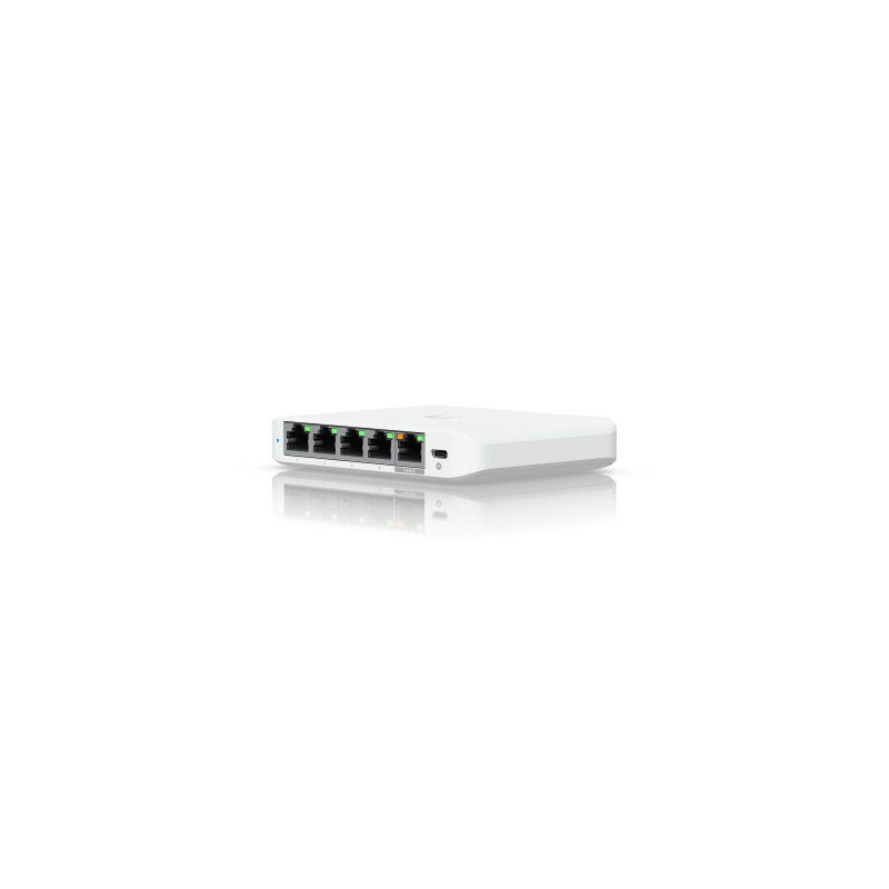 Switch Ubiquiti USW Flex Mini 2.5G 5 Puertos PoE+ USB-C | Precio México - Envío Inmediato | LM Soluciones