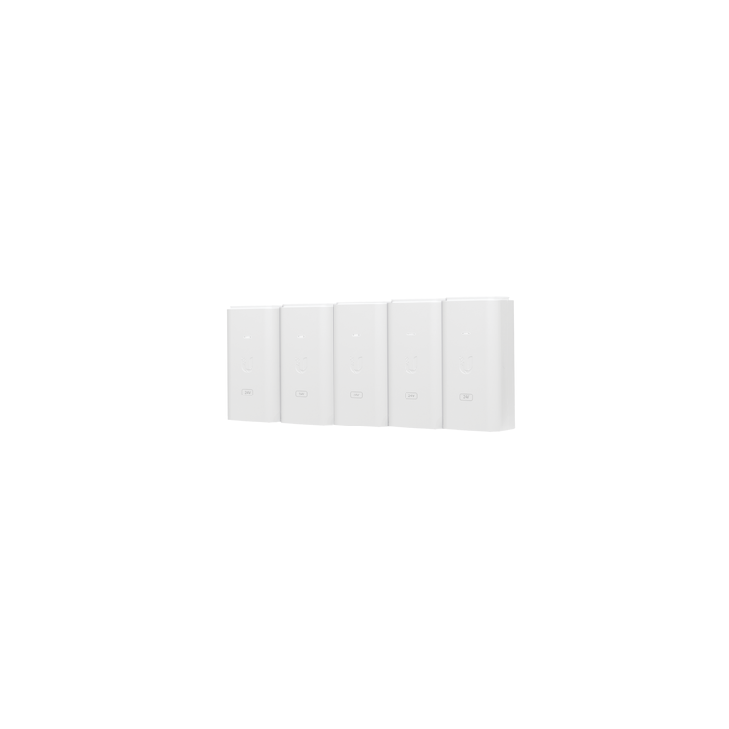 Pack 5 Inyectores PoE Ubiquiti 24V 0.5A Gigabit | Precio México - Envío Inmediato | LM Soluciones