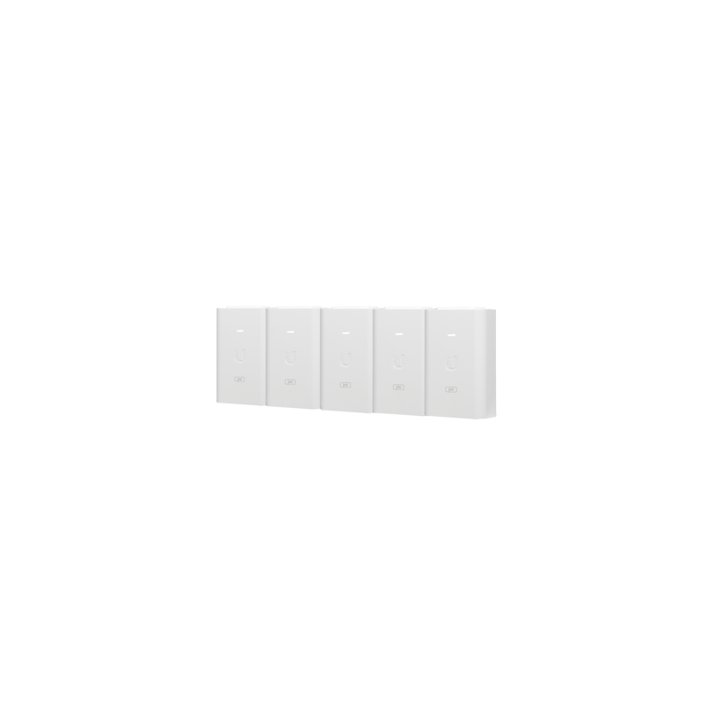 5 Adaptadores PoE Ubiquiti 24VDC 1A Gigabit Blanco | Precio México - Envío Inmediato | LM Soluciones
