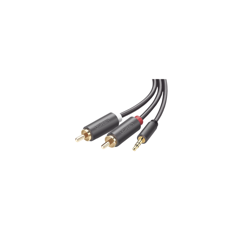 Cable Adaptador 3.5mm a 2 RCA UGREEN 3 Metros | Precio México - Envío Inmediato | LM Soluciones