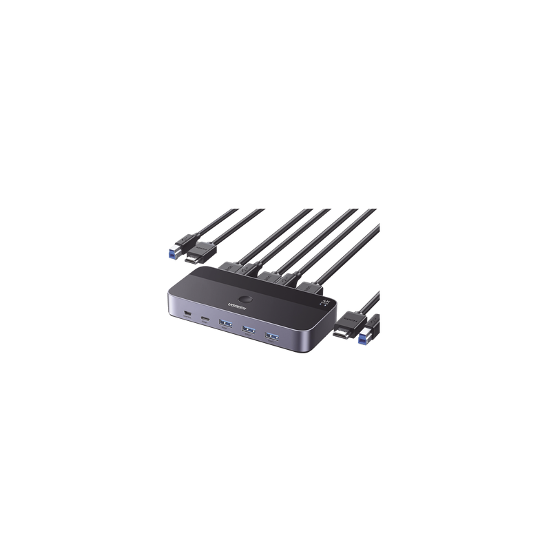 Conmutador KVM HDMI 4K 2 Entradas 1 Salida USB 3.0 UGREEN | Precio México - Envío Inmediato | LM Soluciones