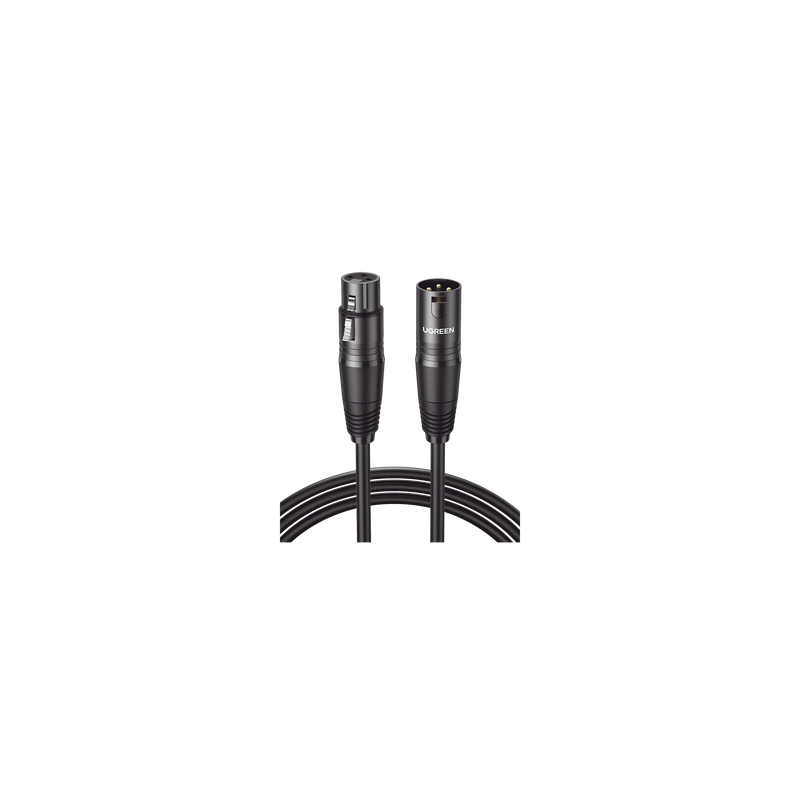 Cable XLR Canon Macho a Hembra 10m UGREEN | Precio México - Envío Inmediato | LM Soluciones