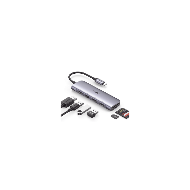 Hub USB-C 6 en 1 UGREEN 4K | Distribuidor Autorizado | Precio México - Envío Inmediato | LM Soluciones