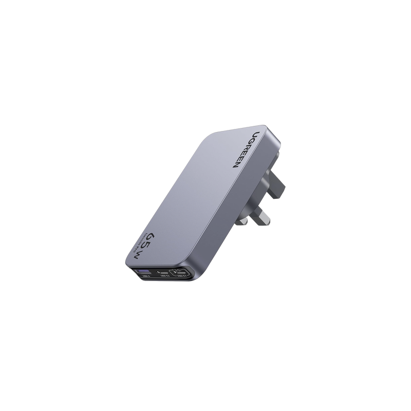 Cargador Rápido GaN 65W UGREEN 3 Puertos USB | Precio México - Envío Inmediato | LM Soluciones