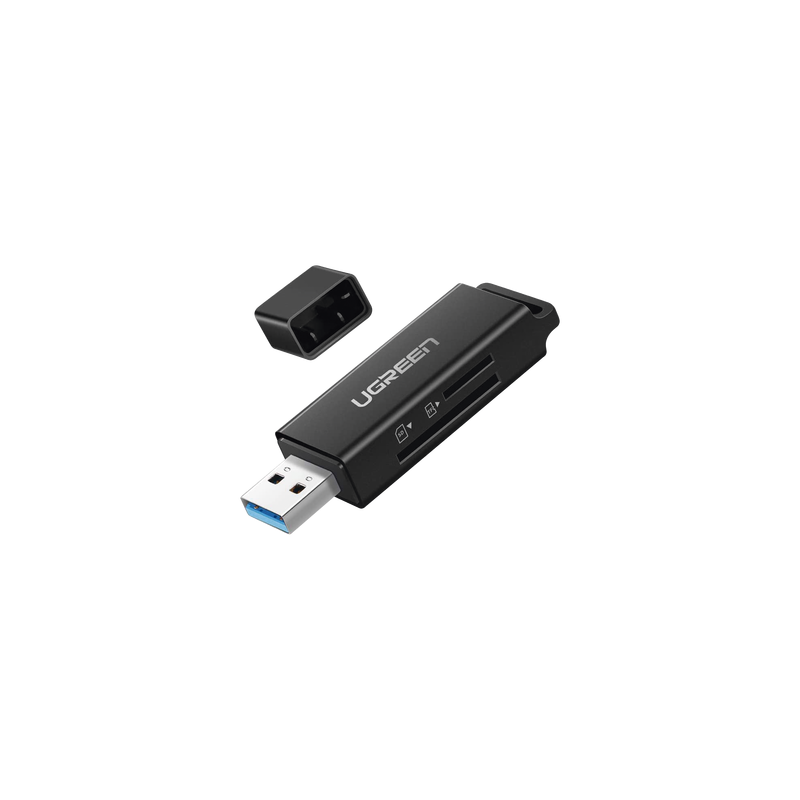 Lector de tarjetas SD USB 3.0 doble ranura UGREEN para TF SD | Precio México - Envío Inmediato | LM Soluciones