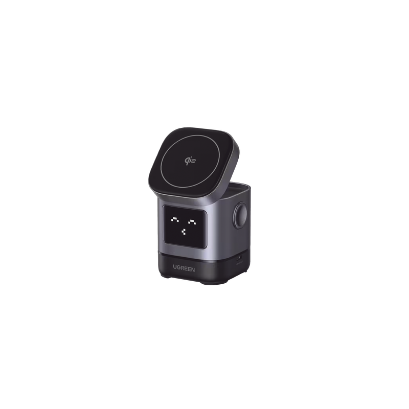 Cargador Inalámbrico Robot 2 en 1 UGREEN 15W Qi2 | Precio México - Envío Inmediato | LM Soluciones