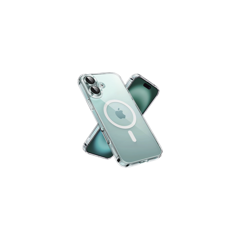 Funda protectora magnética transparente UGREEN Classy para iPhone 16 Plus (transparente)
