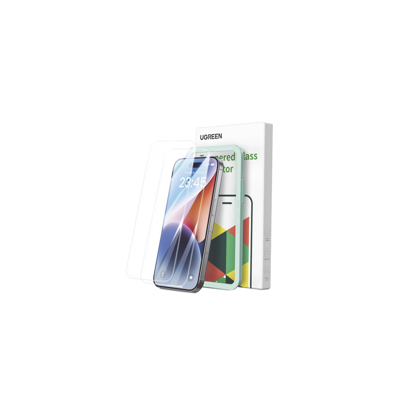 Protector de pantalla UGREEN HD para iPhone 16 Pro (2 uds) | Precio México - Envío Inmediato | LM Soluciones