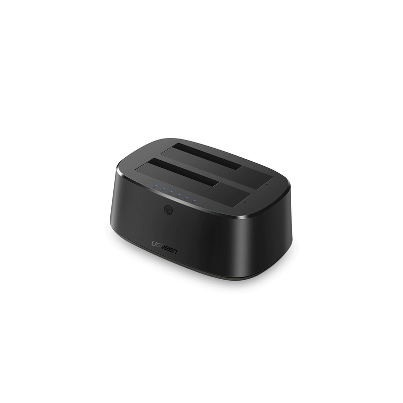 Base USB 3.0 UGREEN Doble Bahía para Discos SATA 12TB | Precio México - Envío Inmediato | LM Soluciones