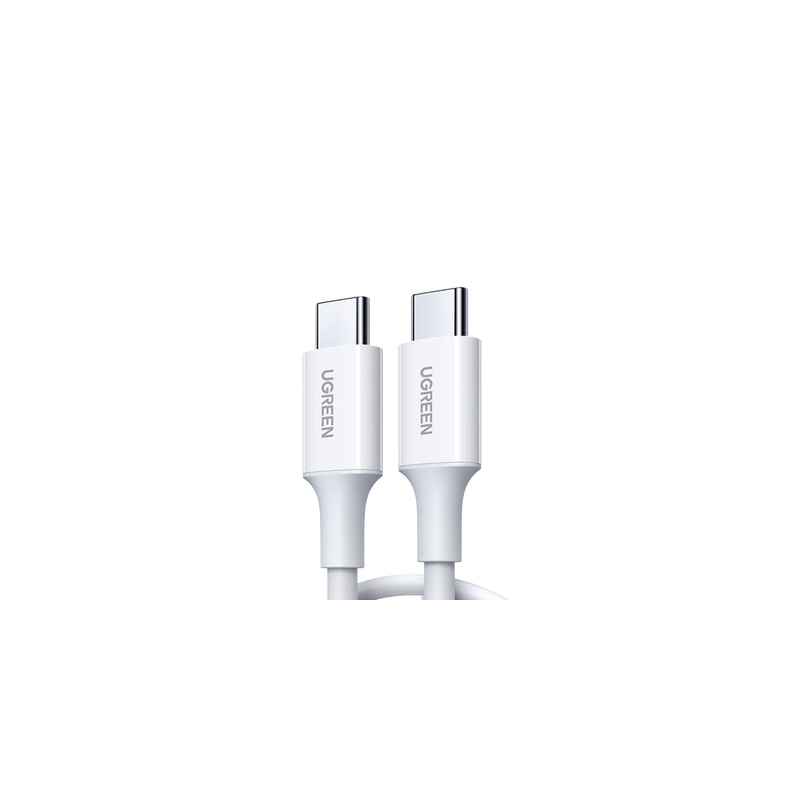 Cable USB-C a USB-C UGREEN 1m 60W Carga Rápida Blanco | Precio México - Envío Inmediato | LM Soluciones