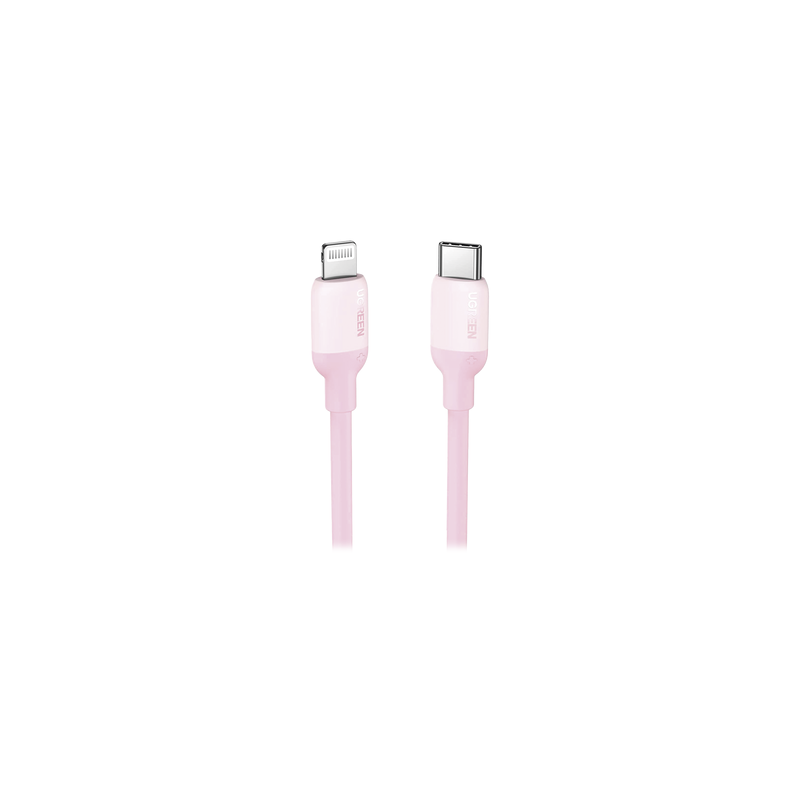 Cable UGREEN USB-C a Lightning MFi 1m Rosa PD 20W