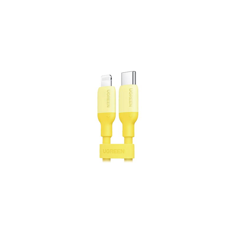 Cable UGREEN USB-C a Lightning MFi 1m PD 20W Amarillo