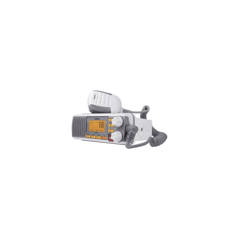 Radio Móvil Marino VHF Uniden 25W IPX4 blanco