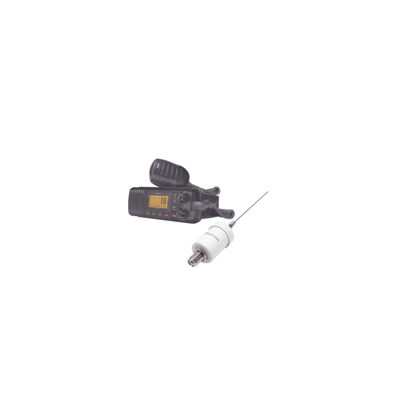 Kit de radio UM385BK con antena marina TX-1600-SYS