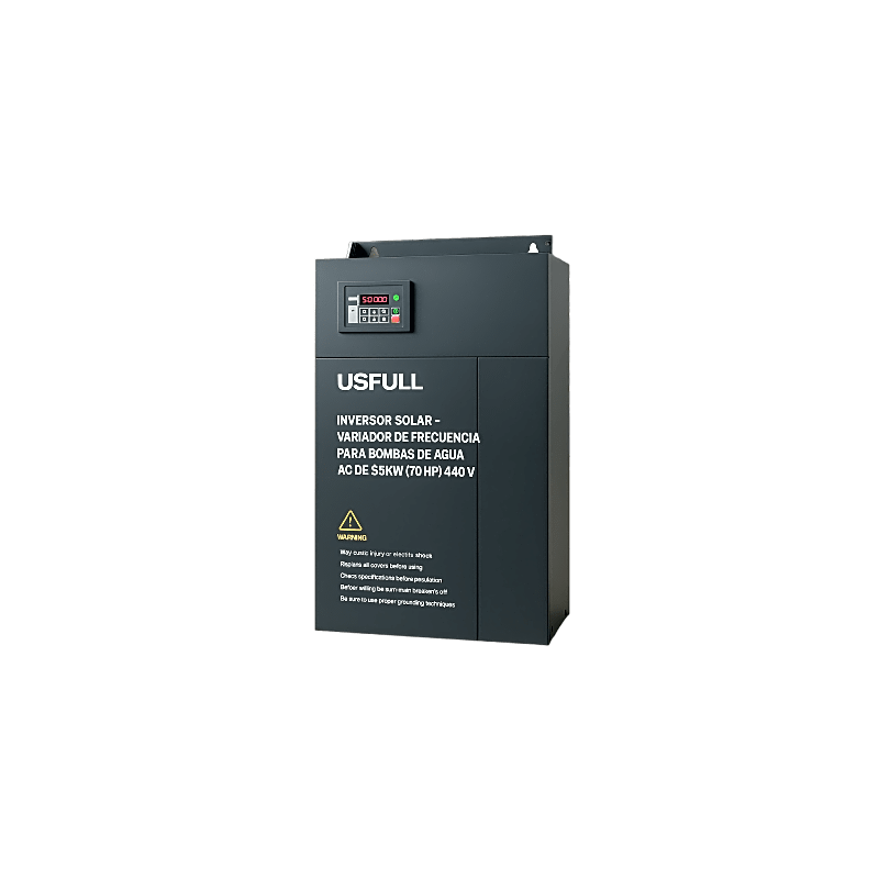 Inversor Solar - Variador de Frecuencia para Bombas de Agua AC de 55KW (70 HP)   440V: Potencia y Eficiencia para Aplicaciones Exigentes