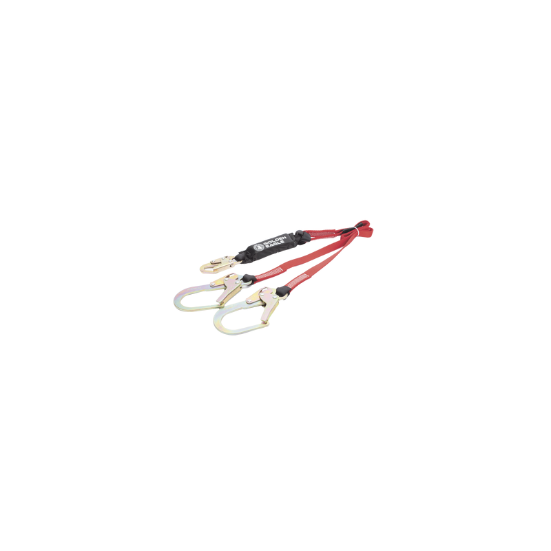 Cable Amortiguador de Caída Doble Gancho Seguridad