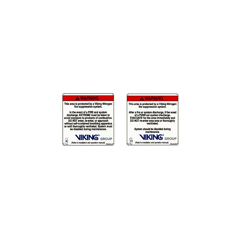 Señalamiento de Advertencia Exterior Nitrogeno VIKING | Precio México - Envío Inmediato | LM Soluciones