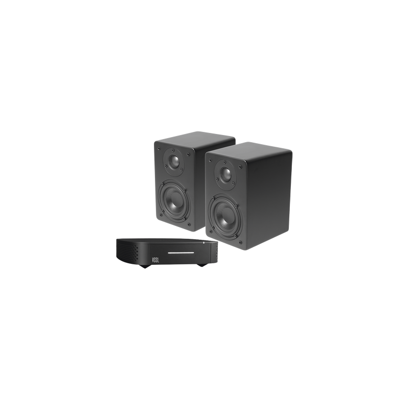 Kit Amplificador VSSL 1 Zona + Altavoz Estantería Negro TruA