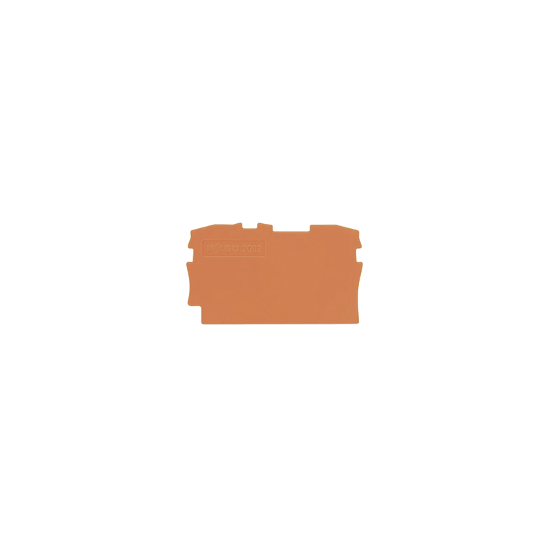 Placa Final e Intermedia WAGO 0.8mm Naranja PA66 UL94 V0 | Precio México - Envío Inmediato | LM Soluciones