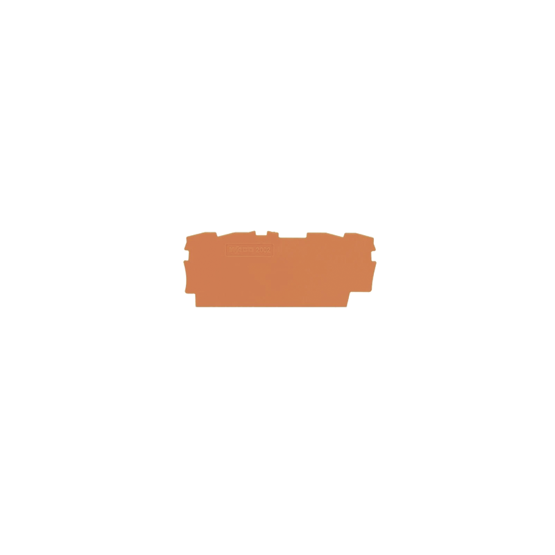 Placa Final WAGO 0.8mm Naranja para Riel | Precio México - Envío Inmediato | LM Soluciones