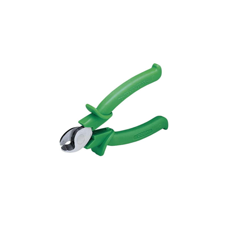 Tenaza Cortahilos WAGO / Para Cobre y Aluminio hasta 35mm² AWG 2 / Color Verde / Material Conductivo / Herramienta Profesional