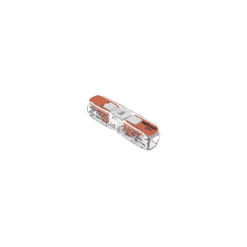 Conector de Instalación en Línea WAGO 2 Polos 4 mm2 | Precio México - Envío Inmediato | LM Soluciones