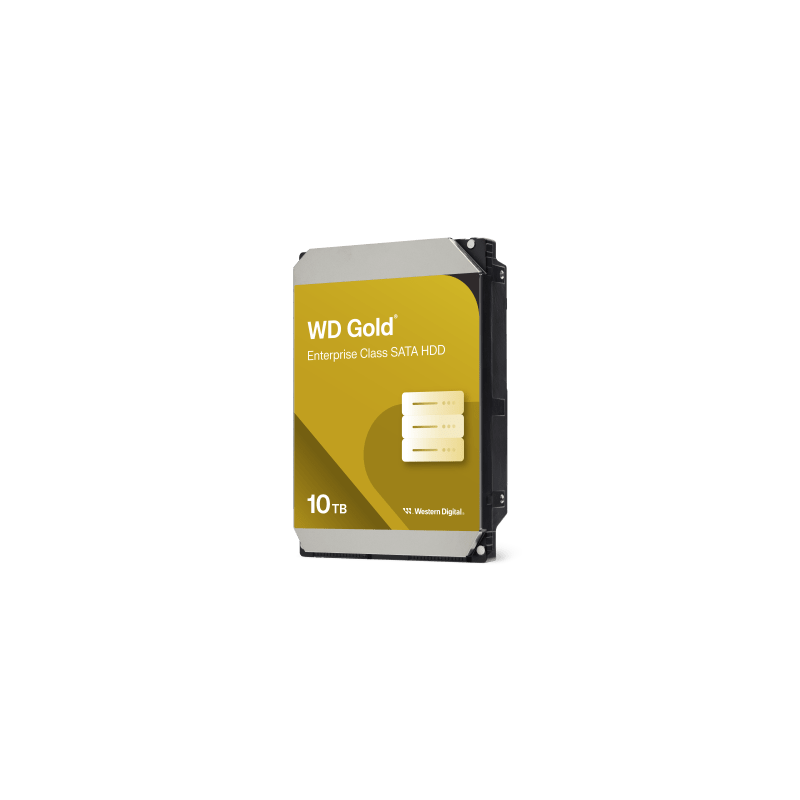 Disco Duro Empresarial WD Gold / SATA 6 Gb/s / 10 TB / 7200 RPM / Tecnología HelioSeal / ArmorCache / 5 Años Garantía / 2.5M Horas MTBF