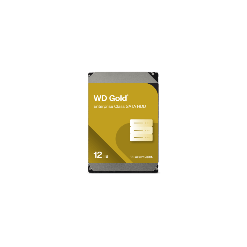 Disco Duro Empresarial WD Gold / SATA 6 Gb/s / 12 TB / 7200 RPM / Tecnología HelioSeal / ArmorCache / 5 Años Garantía / 2.5M Horas MTBF