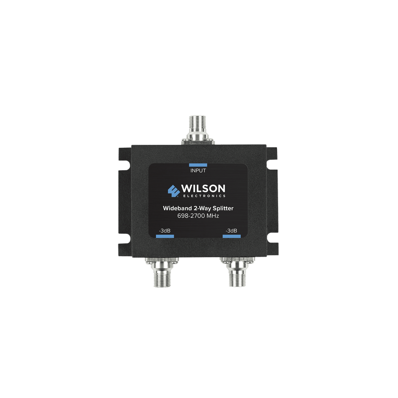 Divisor de Potencia Coaxial 2 Vías / 698-2700 MHz / 75 Ohm / Pérdida por División 3 dB / Aislamiento ≥20 dB / Conector F-hembra / Diseño Microstrip
