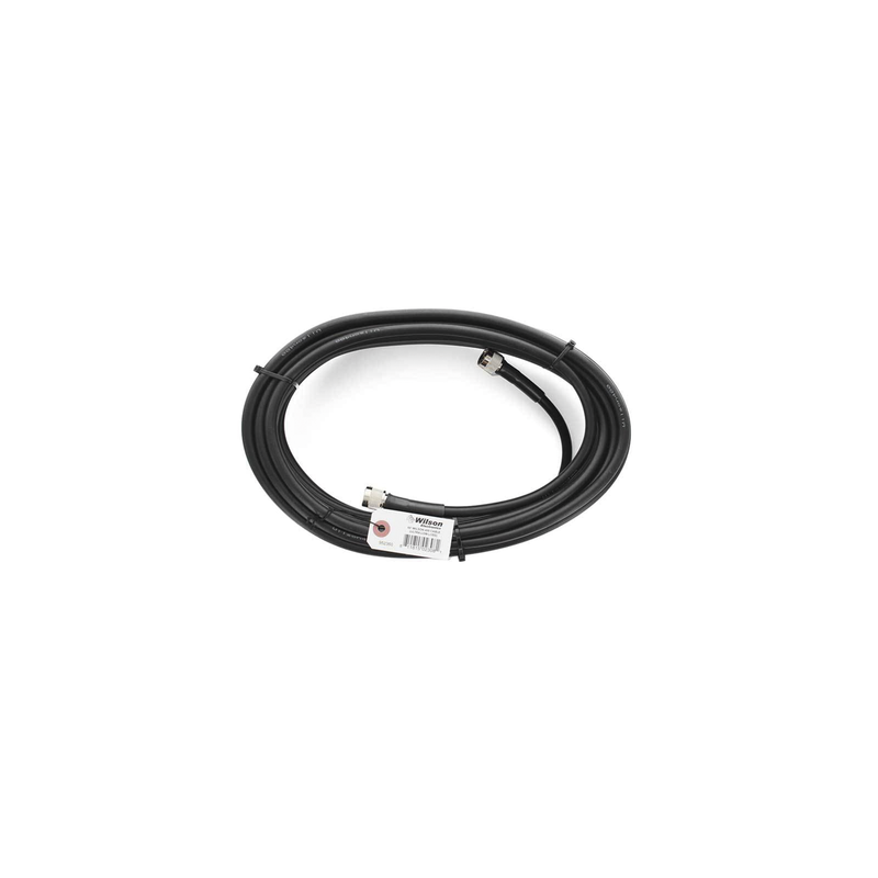 Jumper Coaxial con Cable Wilson-400 | Conector N Macho en los Extremos | 18.28 Metros (60 Pies) de Longitud