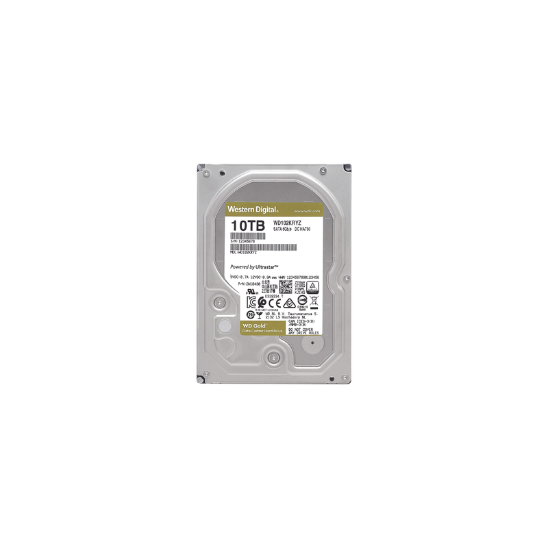 Disco Duro WD Gold 10TB 7200RPM HelioSeal NAS RAID