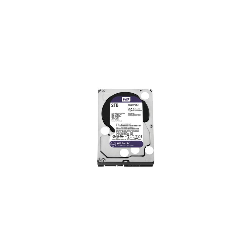 Disco Duro PURPLE de 2TB / 3 AÑOS DE GARANTÍA / Para Videovigilancia