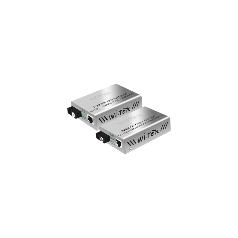 Convertidor de Medios Fibra Óptica Wi-Tek 1000Mbps | Precio México - Envío Inmediato | LM Soluciones