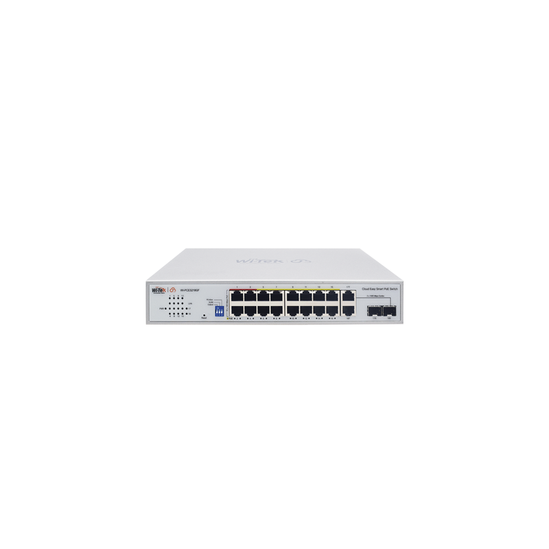 Switch PoE Wi-Tek 4 puertos PoE+ 2 Uplink Gigabit | Precio México - Envío Inmediato | LM Soluciones